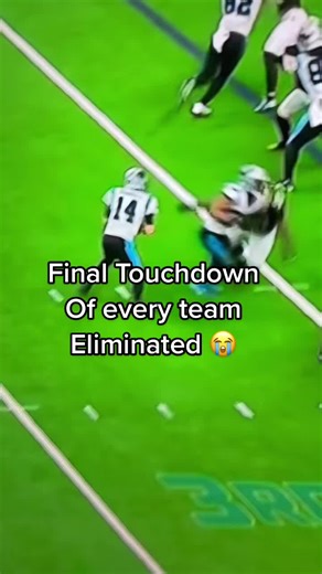 Final touchdown of every NFL team eliminated today. See you next year guys.