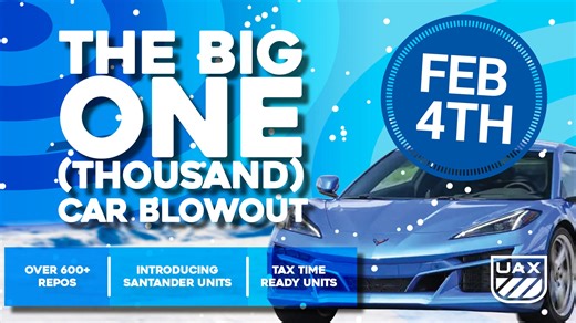 This week, we have a lot of clients in town, including Bridgecrest, ACA, Defi Solutions, and CAC. They're bringing 300 fleet cars! Plus, we have dealer cars piling up! Chuck Hutton has 35 units, and we'll have Ruiz, Carz Inc., Pyramid, Budget, and many more. Don't forget about the BIG ONE coming up on February 4th. We'll be hosting Santander's first run, and it's going to be a huge sale with 1,200 cars! It may be cold outside, but it's going to be a barn burner in here! Come take us for a spin! 