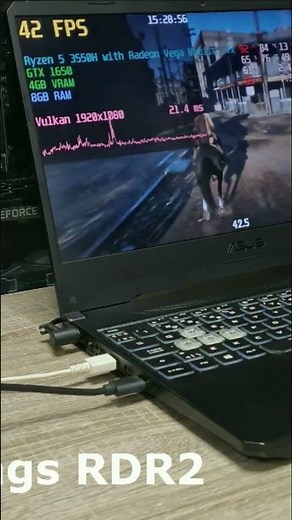 Low Settings RDR2 on ASUS TUF Gaming Laptop | Ryzen 5 3550H + GTX 1650 Performance Test