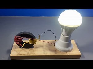Free Energy Generator with Light Bulbs Using Magnets | Simple Science Projects at Home