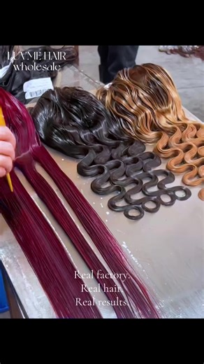Your supplier matters. Here’s ours — the factory itself. DM for wholesale. #wigfactory #fyp #luvmehair #wigtok #coloredwig