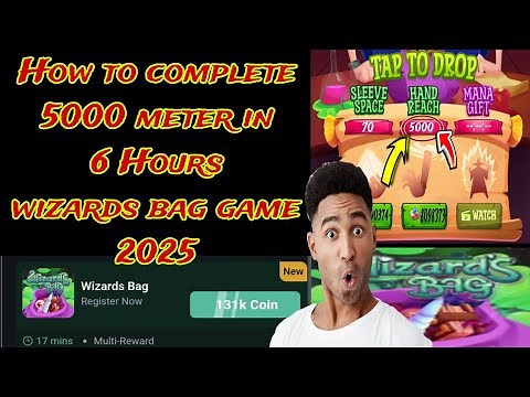 How to complete 5000 meter Wizards bag game| How to complete 5000 meter Hand Reach wizards bag game
