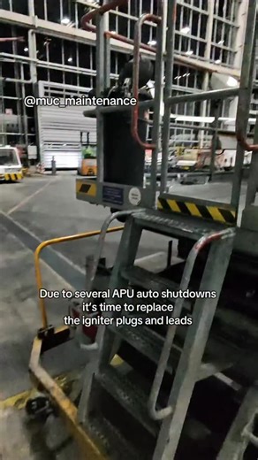 muc_maintenance on Instagram: "Multiple crew reports of APU auto shutdowns triggered a focused inspection of the ignition system. Igniter plugs and leads were replaced to eliminate potential high-energy ignition faults and ensure reliable light-off, proper flame detection, and stable combustion during start and operation. On the A320, the APU is a self-contained gas turbine that provides electrical power and pneumatic bleed air on the ground, and as backup in flight if required. It supports engi