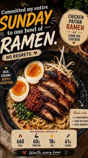 Chicken Bone Broth Ramen Recipe — High Protein Char Siu Chicken (Full Sunday Cook)
