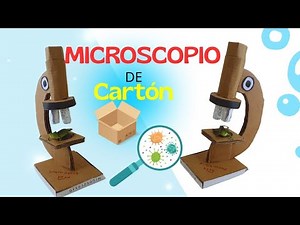 Microscope with recycled cardboard 🔭 School project