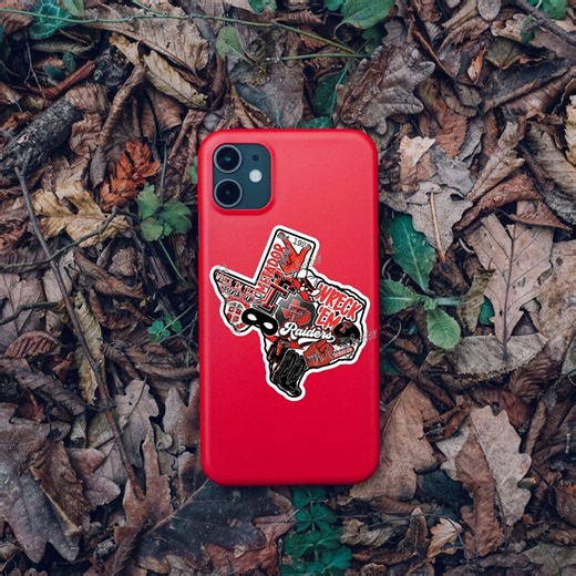 Texas Tech Red Raiders Sticker, Wreck ’Em Tech Decal, Guns Up Collage, College Football Fan Gift
