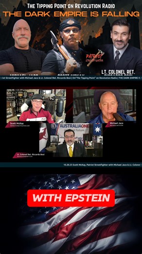 Part 15: 10.20.25 THE DARK EMPIRE IS FALLING w/McKay, Jaco, & Bosi Join Scott McKay, Patriot Streetfighter, as he’s joined by Michael Jaco and Lieutenant Colonel (Ret.) Ricardo Bosi for a powerful discussion on the collapse of the dark empire. Is the tide finally turning? #news #DJT #TrumpAdministration #Trump | Patriot Streetfighter
