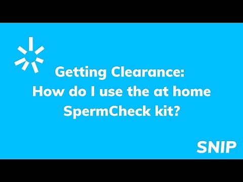 How do I use the at home SpermCheck kit?