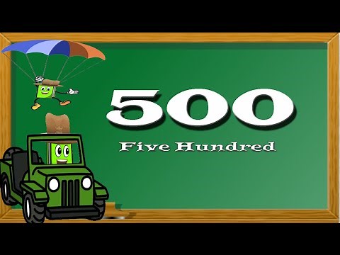 Learning to count from 1 to 500