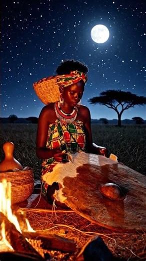 Asha the Gatherer vs a zebra herd galloping through dust on the African Savanna
