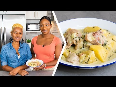 How To Make Trinbago-Style Breadfruit Oil Down | Foodie Nation x Trini Food Designer - Arlene