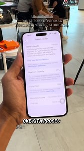 iPhone 15 Pro Max: Pengantian Baterai Original