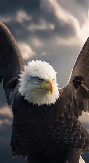 Eagle Opens Wings in Epic Close-Up. #wildlife #birds