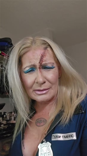 my Funny Cop Humour Makeup!!!!!