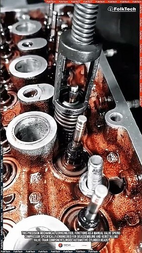 This Valve Spring Compressor Tool Simplifies Engine Cylinder Head Repair #tool #tools #innovation