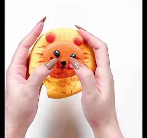 Satisfying Cracking A Cute Lion Clay