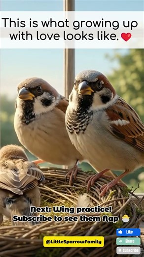 The Glow Up Is Real! Baby Sparrows Get Their First Feathers 🪶✨ | Little Sparrow Family