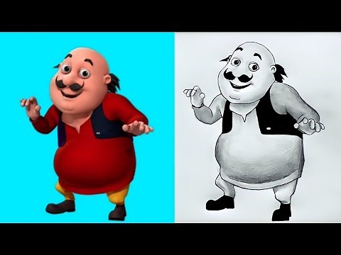 How to Draw Motu from Motu Patlu | Easy Step-by-Step Drawing Tutorial"