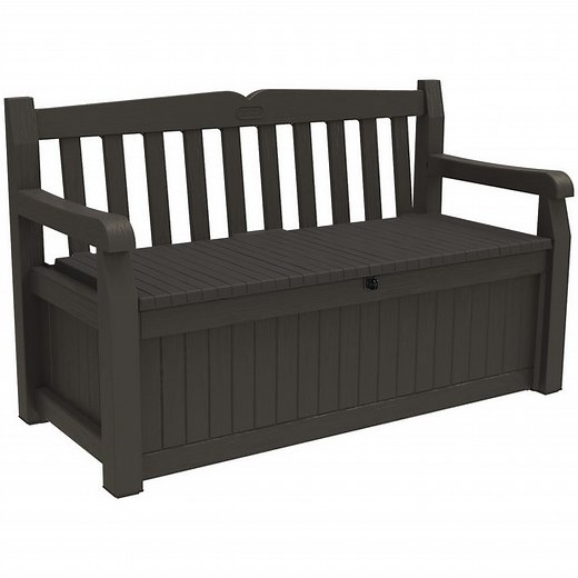 Buy Keter Eden Bench 265L Outdoor Garden Storage Box - Grey | Garden storage boxes and cupboards | Argos