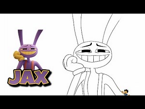 How to Draw Jax from The Amazing Digital Circus EASY! ⚡