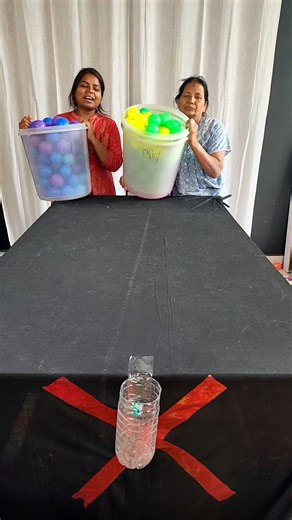 Colourful Balls Pouring Challenge #reels | Family Challenge