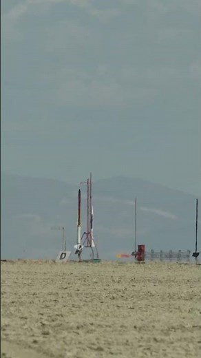 A cool big rocket flight