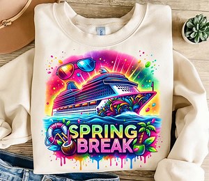 Spring Break Cruise Sublimation Digital Download PNG Vacation Design, T-shirt Design, Sublimation Design, Instant Download Png - Etsy Canada
