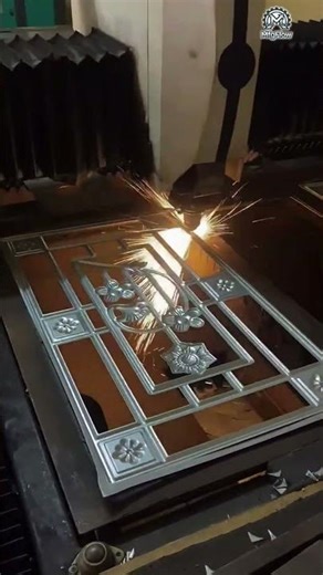 Watch This Laser Cut A Door Gate! Satisfying Process!