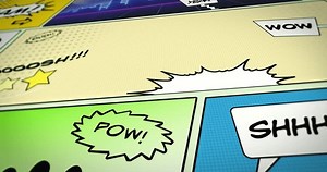 Lively Comic-style Image Large Text Explosion Stock Footage Video (100% Royalty-free) 3751518251 | Shutterstock