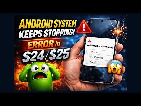 Android System Keeps Stopping Error on S24/S25 | How to FIX it [Detailed Guide]