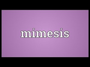 Mimesis Meaning