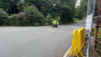 Road closure at St John's following the HGV crash