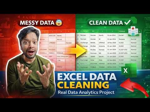 Excel Healthcare Dataset Cleaning Project | Data Cleaning in Excel Step by Step | Cleaning Tutorial