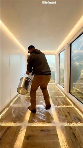 Building the Secret water container fortress in Desert River🏜️