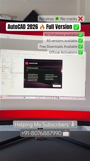 ✅ AutoCAD 2026 Free Download 🔥 & Installation | Official Autodesk Method (100% Working) #autocad