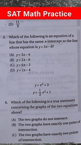 Understanding x Intercept Your SAT/ACT Math Tutor ‼️ Looking for Math problems and questions? Here's a bunch of free resources for you to test your math skills.. #kenyousee #SATmathpractice #GSCEmathpractice #ACTmathpractice #math #algebra #geometry #trigonometry #calculus #mathtutor #mathhelp #EducationalContent | Ken you see