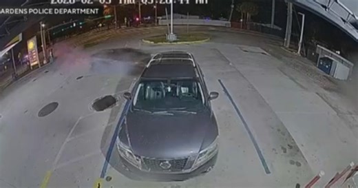 Stolen Corvette crashes into car wash during police chase