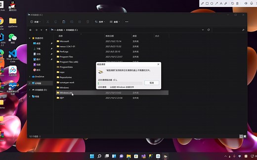 windows11上如何删除掉C盘上的windwos.old文件夹
