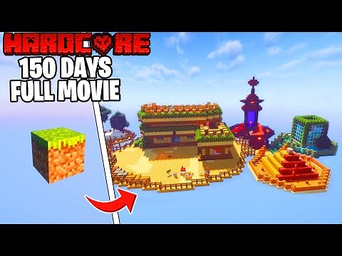 I Survived 150 Days on One Block Only World in Minecraft (Hindi)