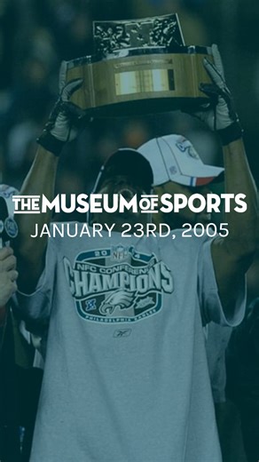 January 23rd, 2005 - The Philadelphia Eagles defeat Michael Vick and the Atlanta Falcons in the NFC Championship to move on to the Super Bowl. #Eagles #Falcons #NFLPlayoffs | The Museum of Sports