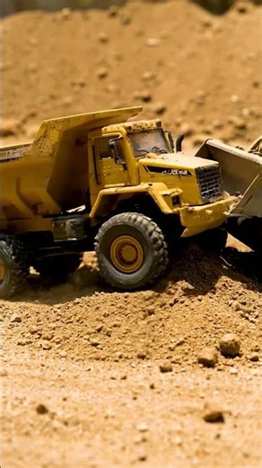 Mini Construction Mayhem! 🚧 Loader Fills Dump Truck with Sand