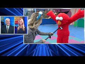 Tickling Elmo live on Good Morning San Diego!