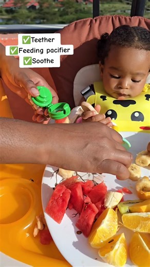 Baby Food Pacifier: Dual-Purpose Teether and Feeder