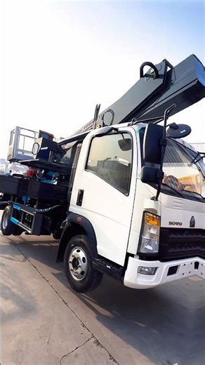 Howo 36-meter-high aerial work truck, 150 horsepower, 8-section 16-sided arm, strong and powerful