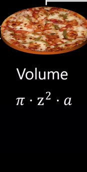 Presh Talwalkar from MindYourDecisions on Instagram: "A math joke on why it's called pizza 😎 #math #maths #mathematics https://commons.wikimedia.org/wiki/File:Volume_of_a_pizza.svg#mw-jump-to-license"