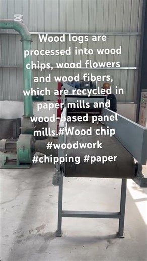 which are recycled in paper mills and wood-based panel mills.#Wood chip #woodwork #chipping #paper