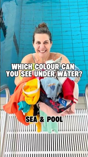 Safest Swimsuit Colors Underwater! (Must Watch) Sea and Swimming Pool #swimwear