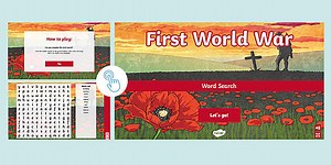 First World War Interactive Word Search