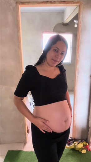 Gravidinha de 7 meses 😍🙏🩷 #gravida #quartodebebe #sonho #nossaprincesa #rotinagravida