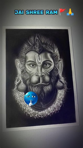 Hanuman drawing 🗿 Jai shree ram #hanuman #shorts #hanumanji #art #ram #shiv #krishna